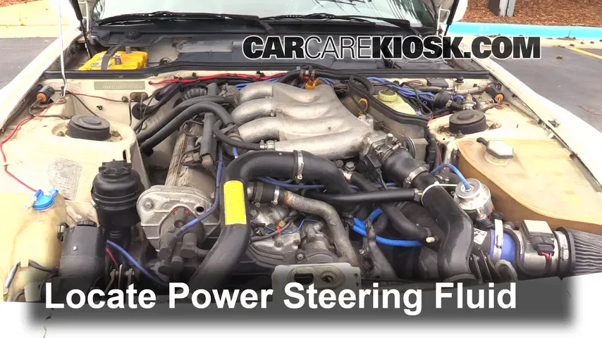 1987 Porsche 944 Turbo 2.5L 4 Cyl. Turbo Power Steering Fluid Add Fluid
